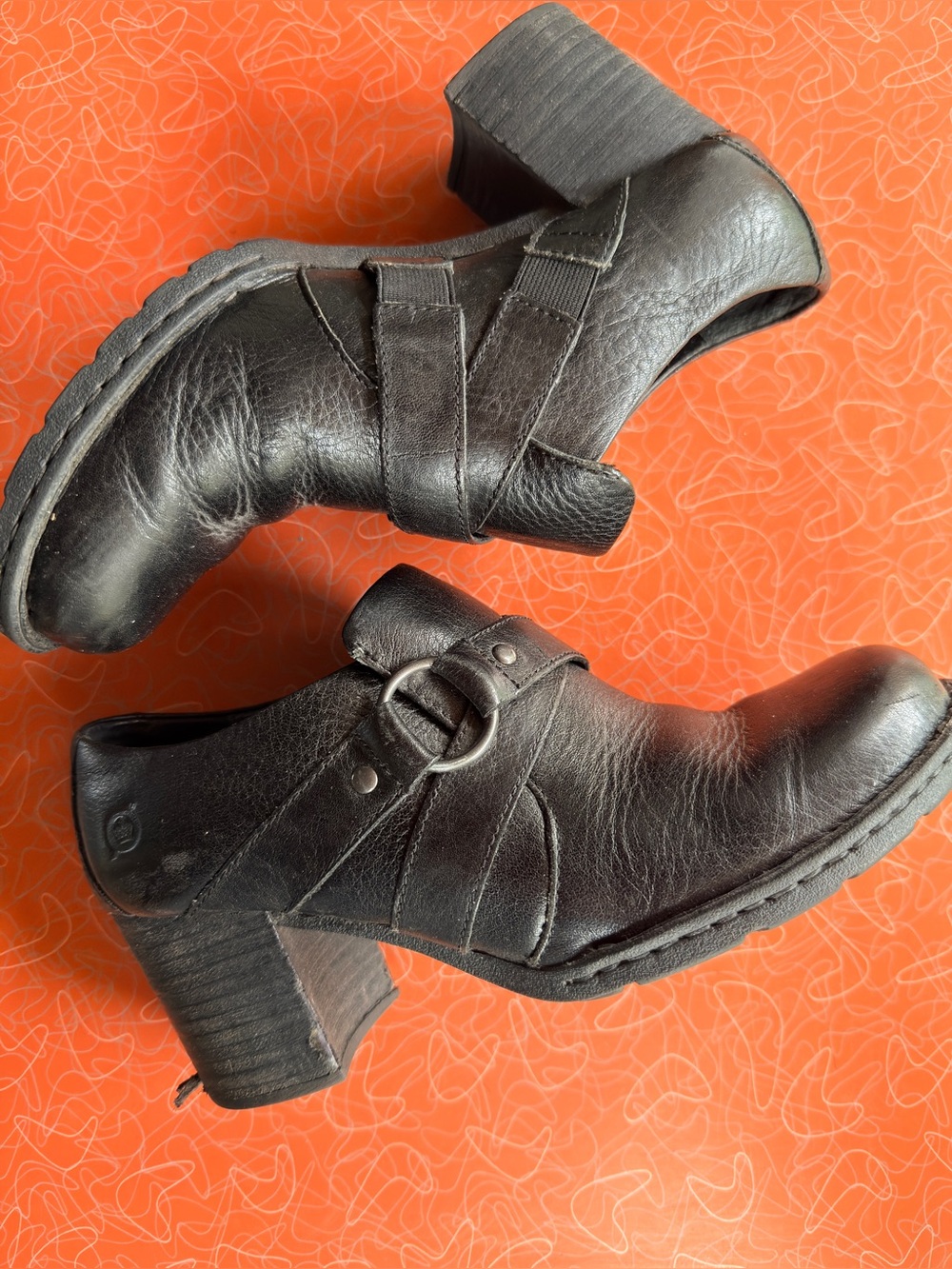 Born chunky heel booties 38.5